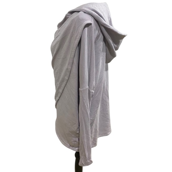 Athleta Oversized Hoodie Sz Small Gray Lavender - Picture 4 of 10